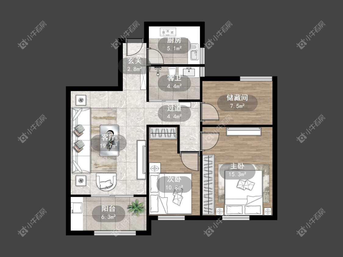 镇江上善雅苑在售二手房源户型图_小牛看房