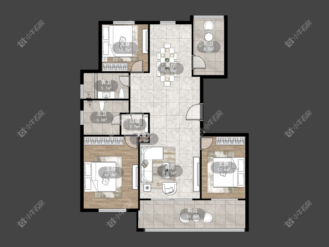 镇江天一人家在售二手房源户型图_小牛看房