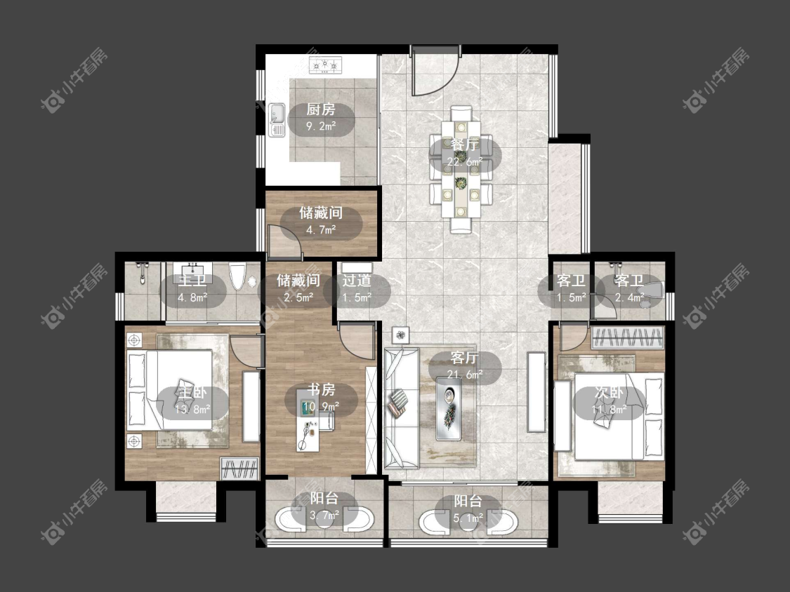 镇江东方盛世在售二手房源户型图_小牛看房