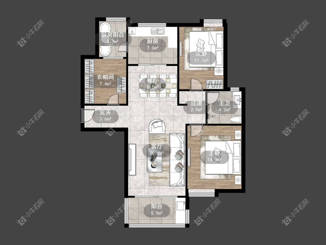 镇江碧桂园在售二手房源户型图_小牛看房