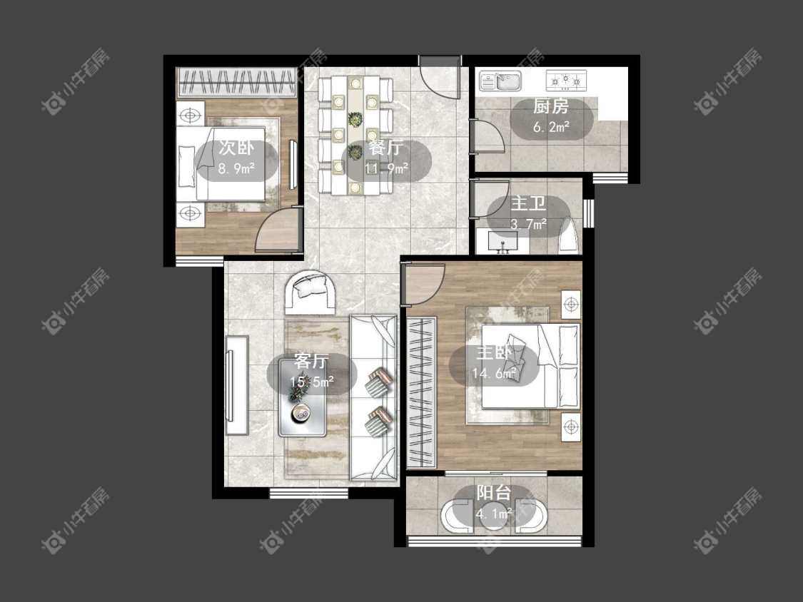 镇江丹金人家在售二手房源户型图_小牛看房
