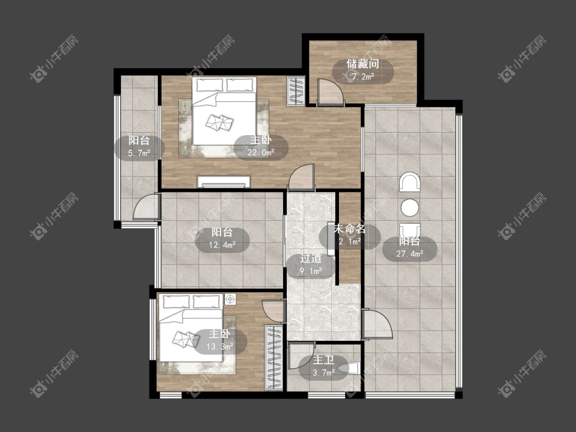 镇江新新家园在售二手房源户型图_小牛看房
