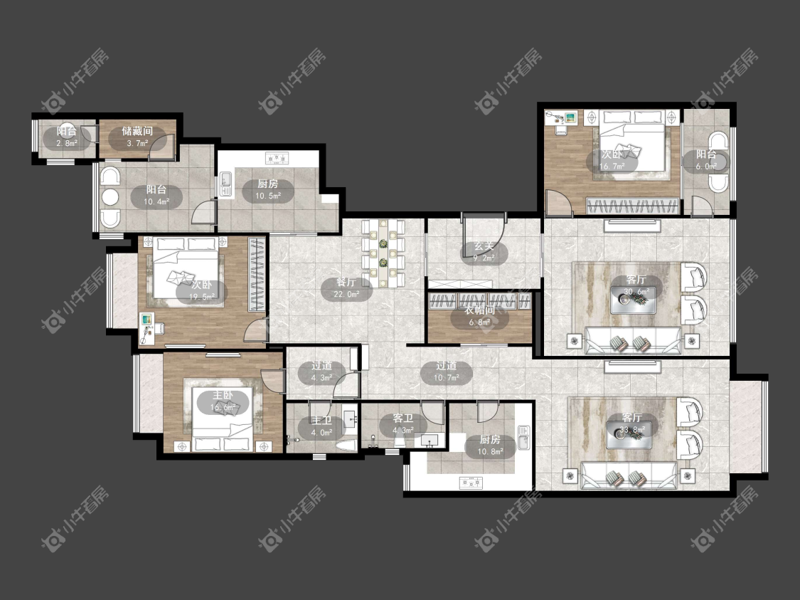 镇江恒大名都二三期在售二手房源户型图_小牛看房