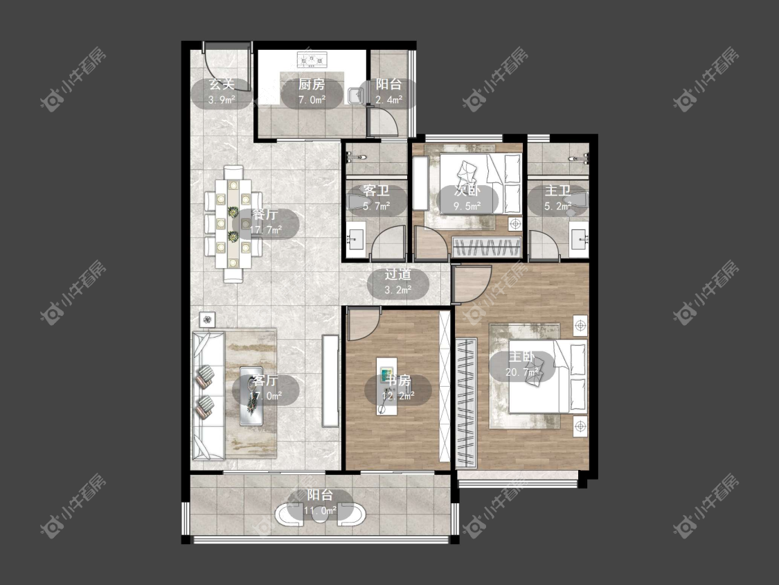 镇江凤熹台在售二手房源户型图_小牛看房