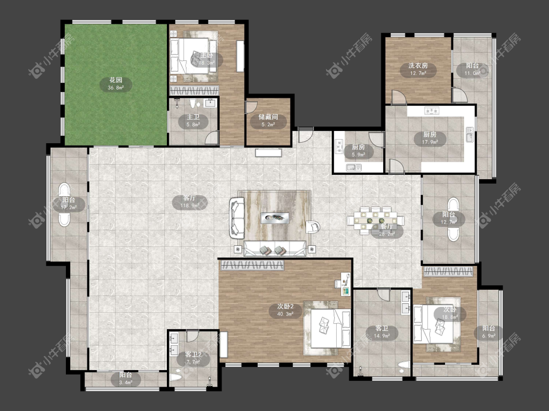 镇江天波城在售二手房源户型图_小牛看房
