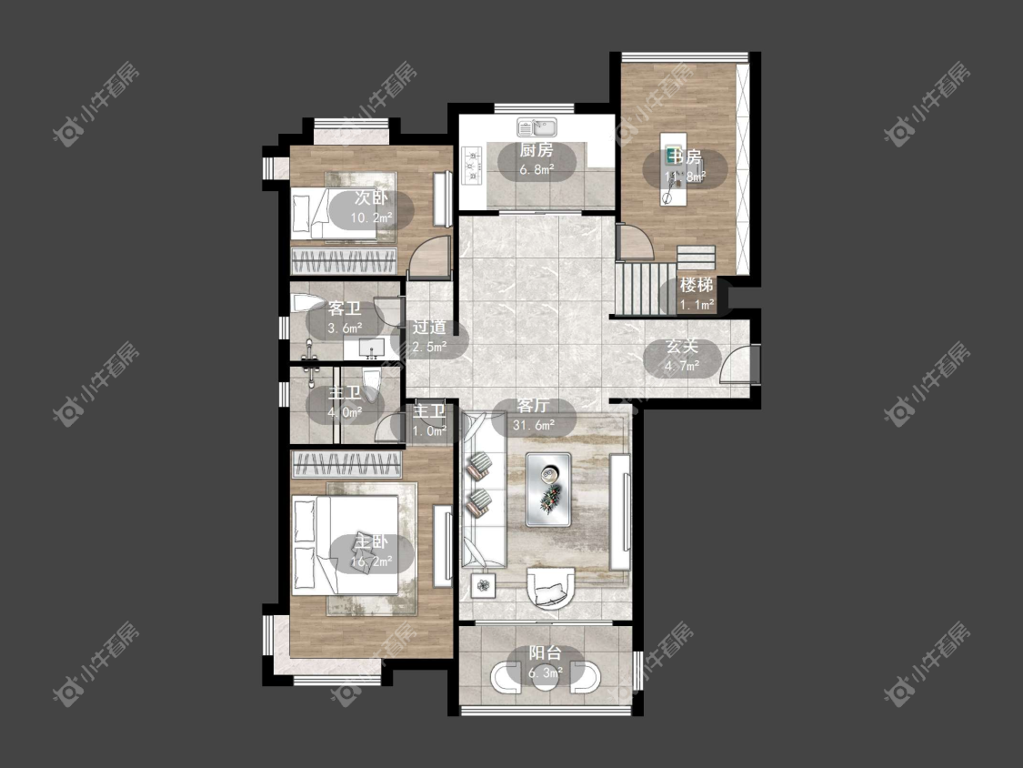 镇江碧桂园在售二手房源户型图_小牛看房