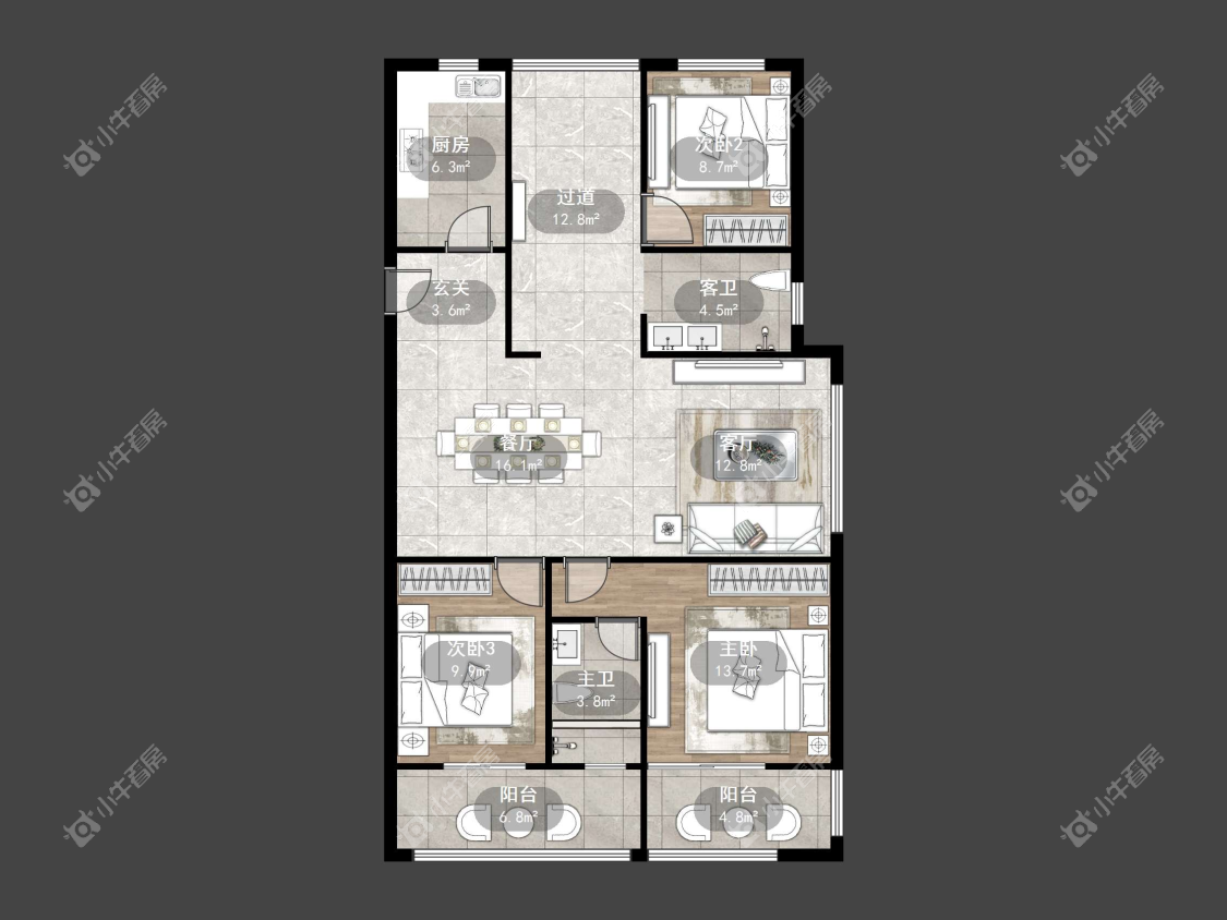 镇江吾悦华府金郡（丹阳）在售二手房源户型图_小牛看房