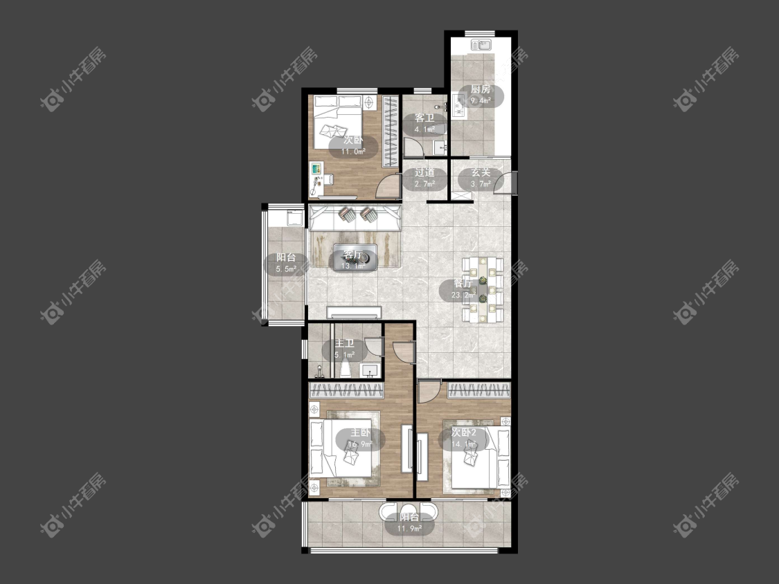 镇江万善上院在售二手房源户型图_小牛看房