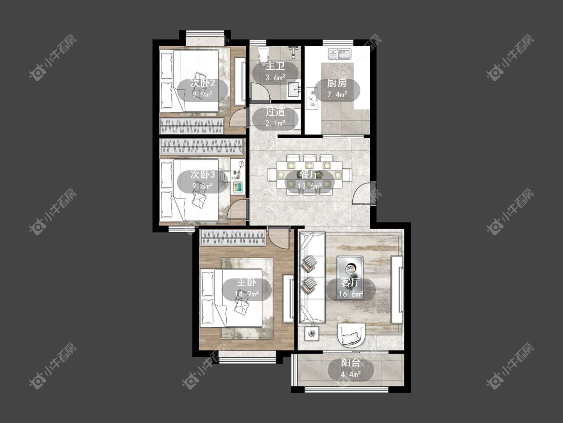 镇江惠泽苑在售二手房源户型图_小牛看房