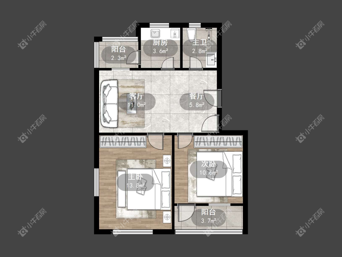 镇江幸福小区在售二手房源户型图_小牛看房