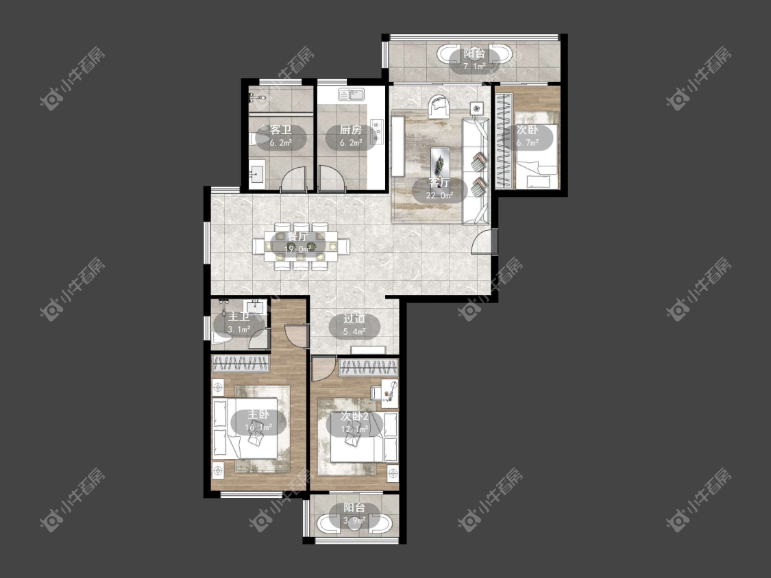 镇江凤翔花园在售二手房源户型图_小牛看房