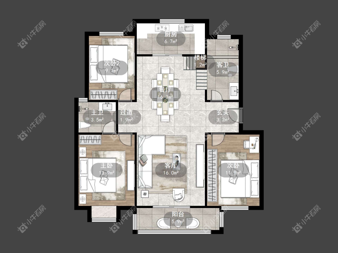 镇江新家园在售二手房源户型图_小牛看房
