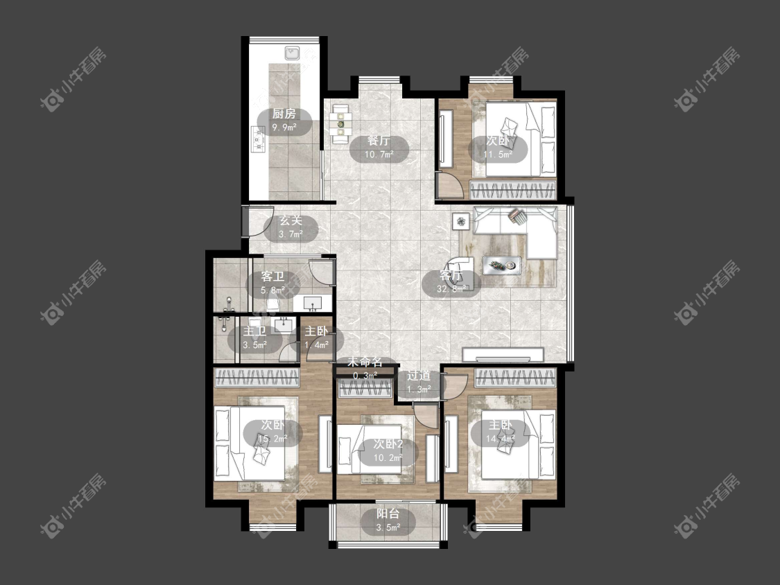 镇江凤翔花园在售二手房源户型图_小牛看房