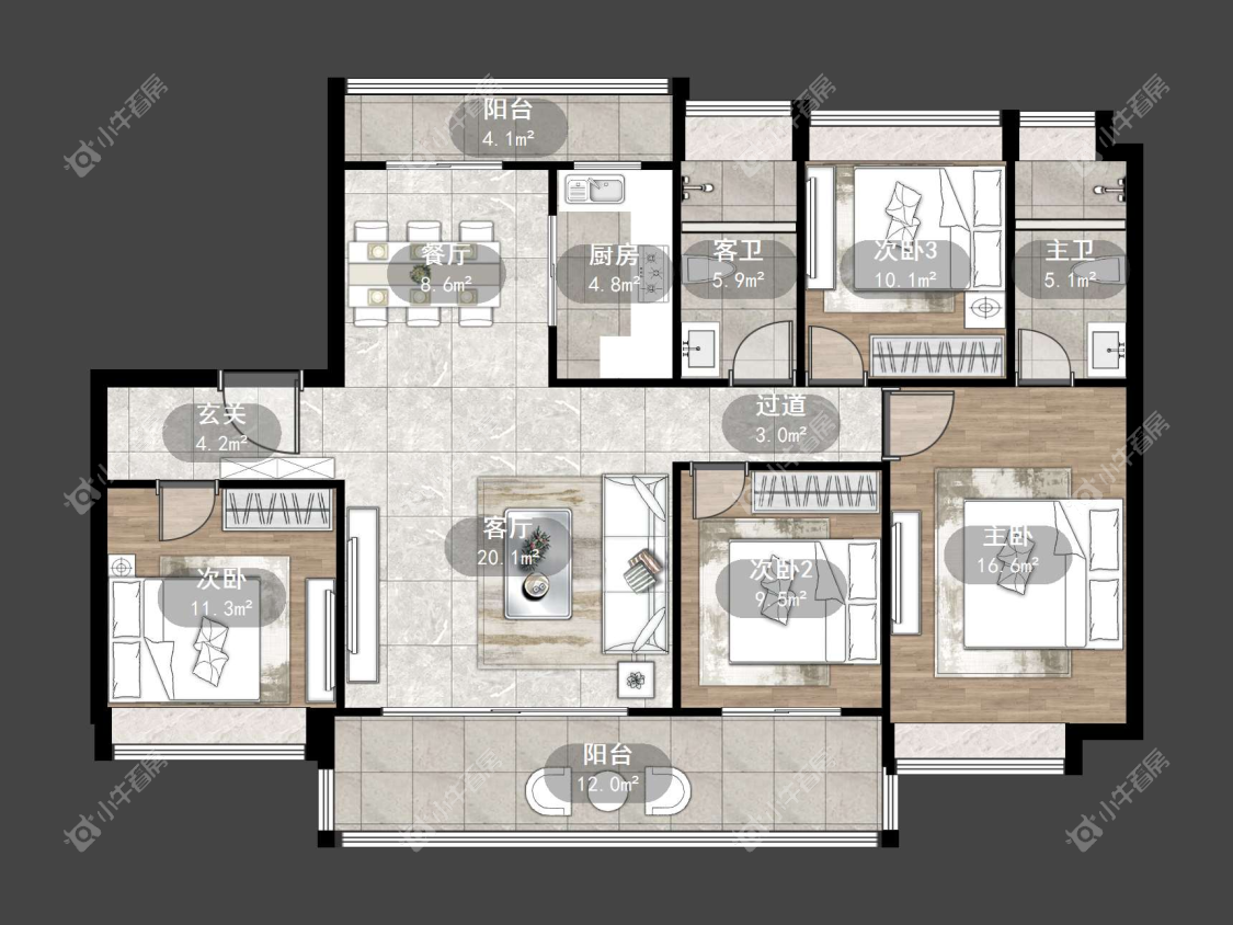 镇江凤熹台在售二手房源户型图_小牛看房