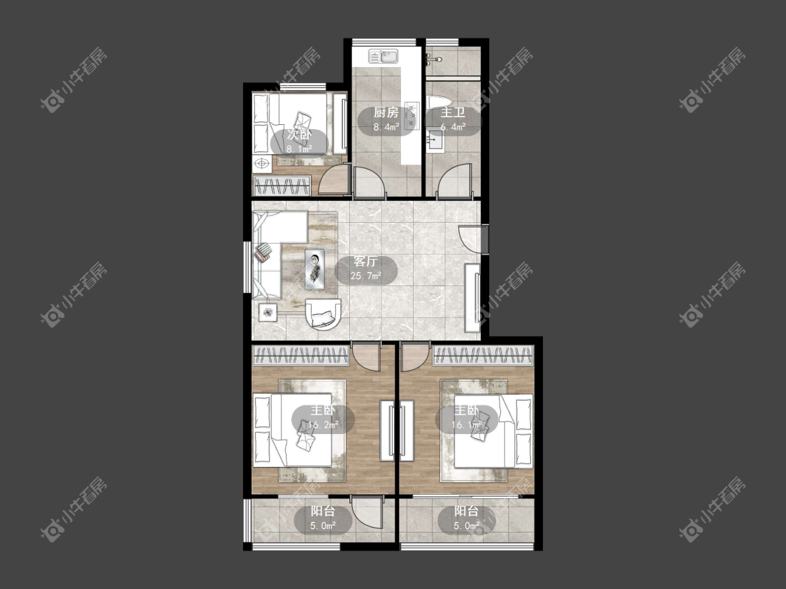 镇江千家乐园在售二手房源户型图_小牛看房