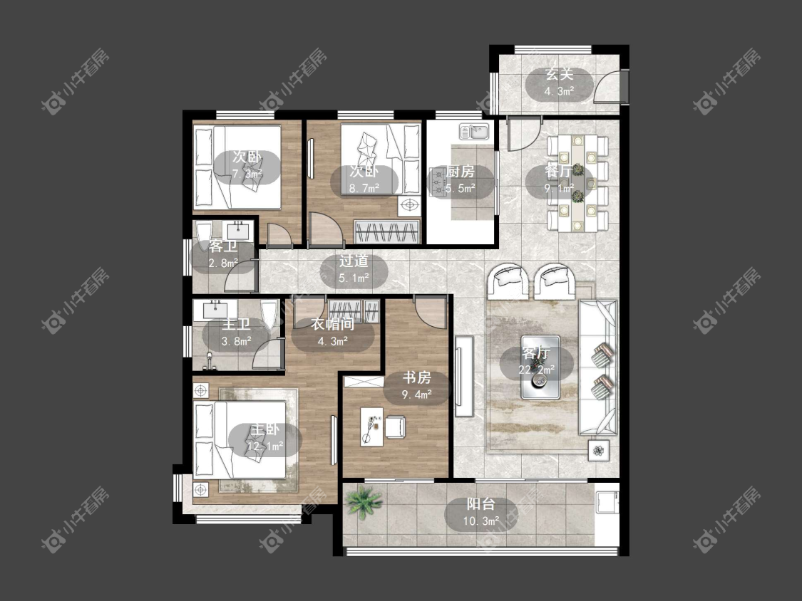 镇江中南熙悦城中南二期在售二手房源户型图_小牛看房