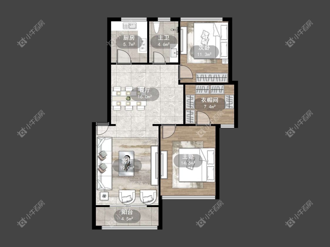 镇江锦绣江南在售二手房源户型图_小牛看房