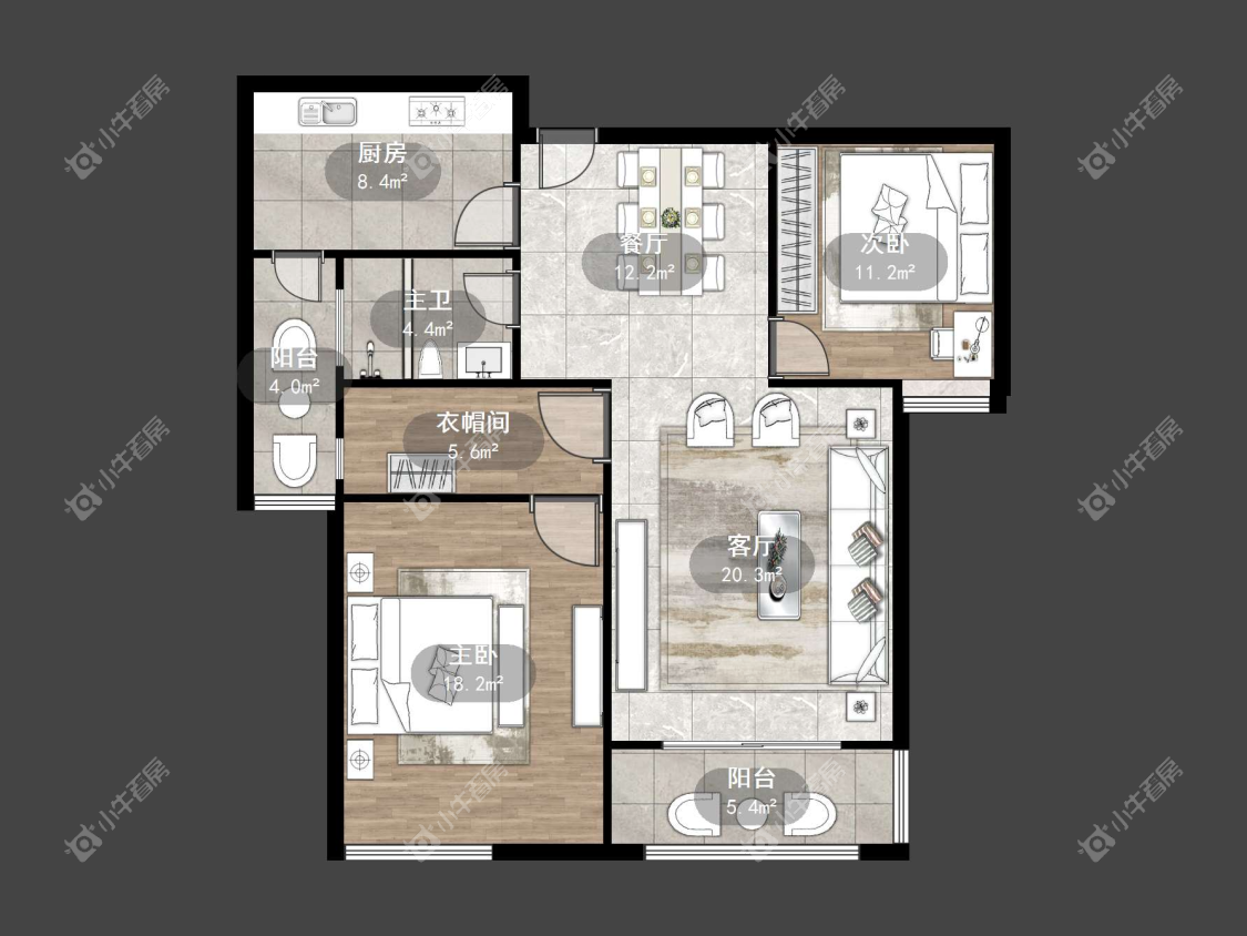 镇江金桥世纪城在售二手房源户型图_小牛看房