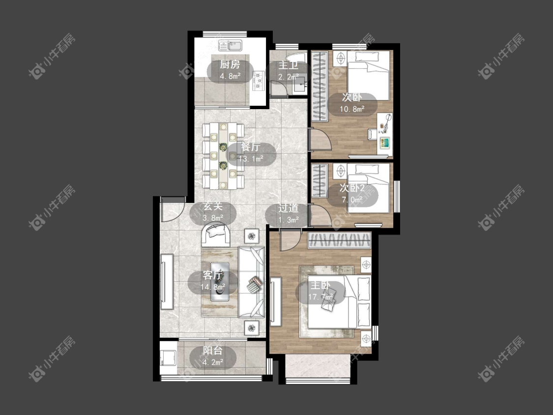 镇江锦绣江南在售二手房源户型图_小牛看房