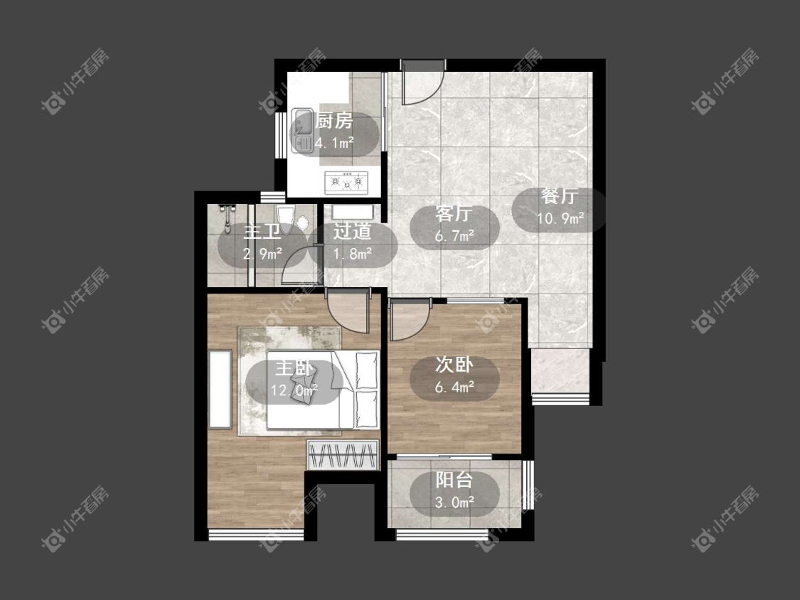 镇江荣城国际一期在售二手房源户型图_小牛看房