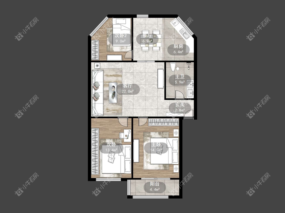 镇江蚕药厂综合楼在售二手房源户型图_小牛看房