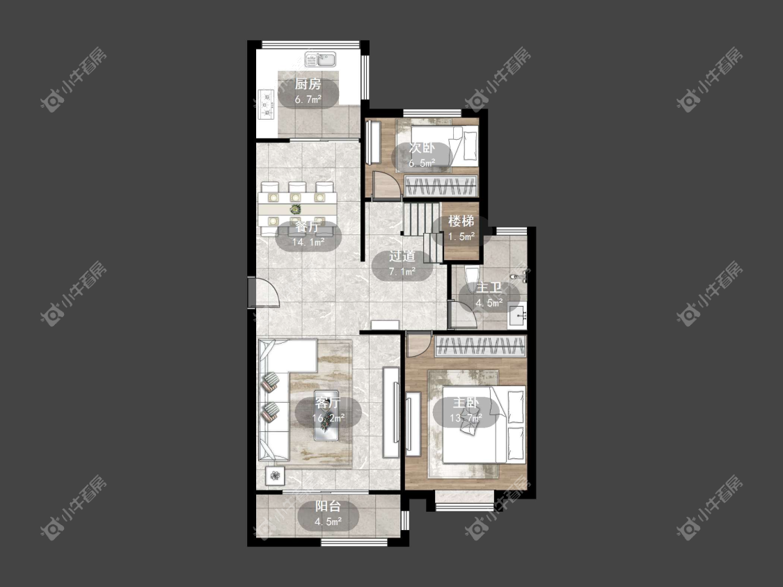 镇江新香草苑在售二手房源户型图_小牛看房