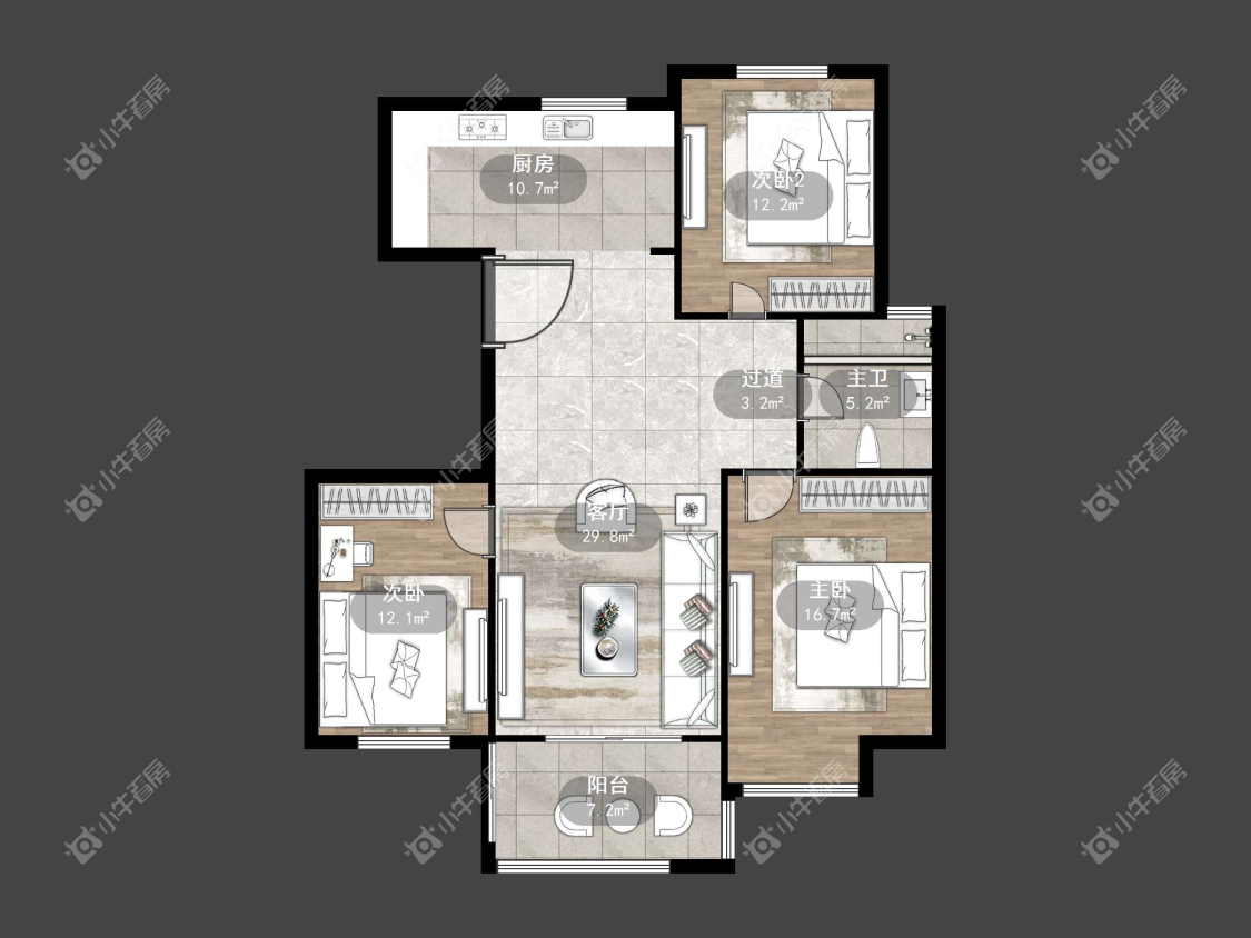 镇江滨河凤凰城在售二手房源户型图_小牛看房