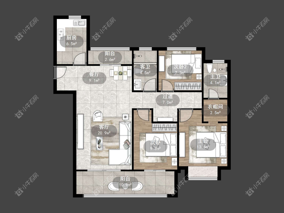 镇江爱家尚城在售二手房源户型图_小牛看房