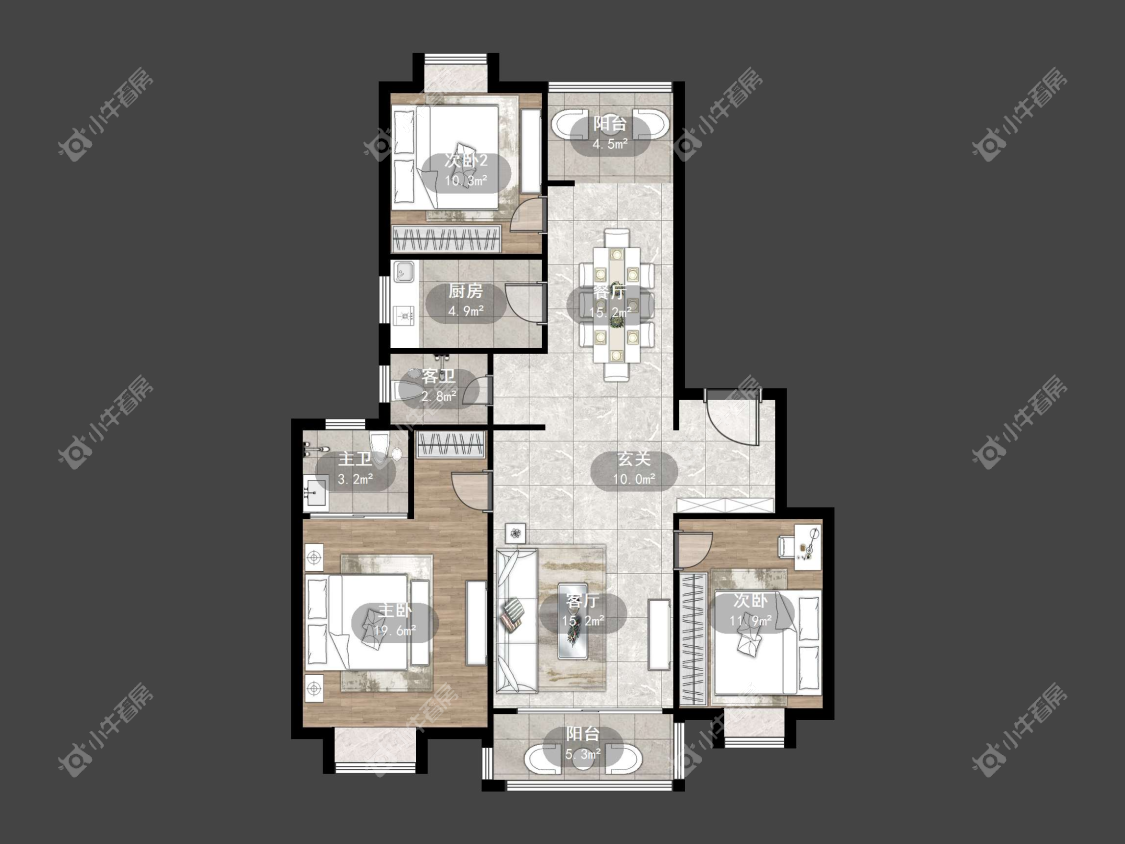 镇江东方盛世在售二手房源户型图_小牛看房