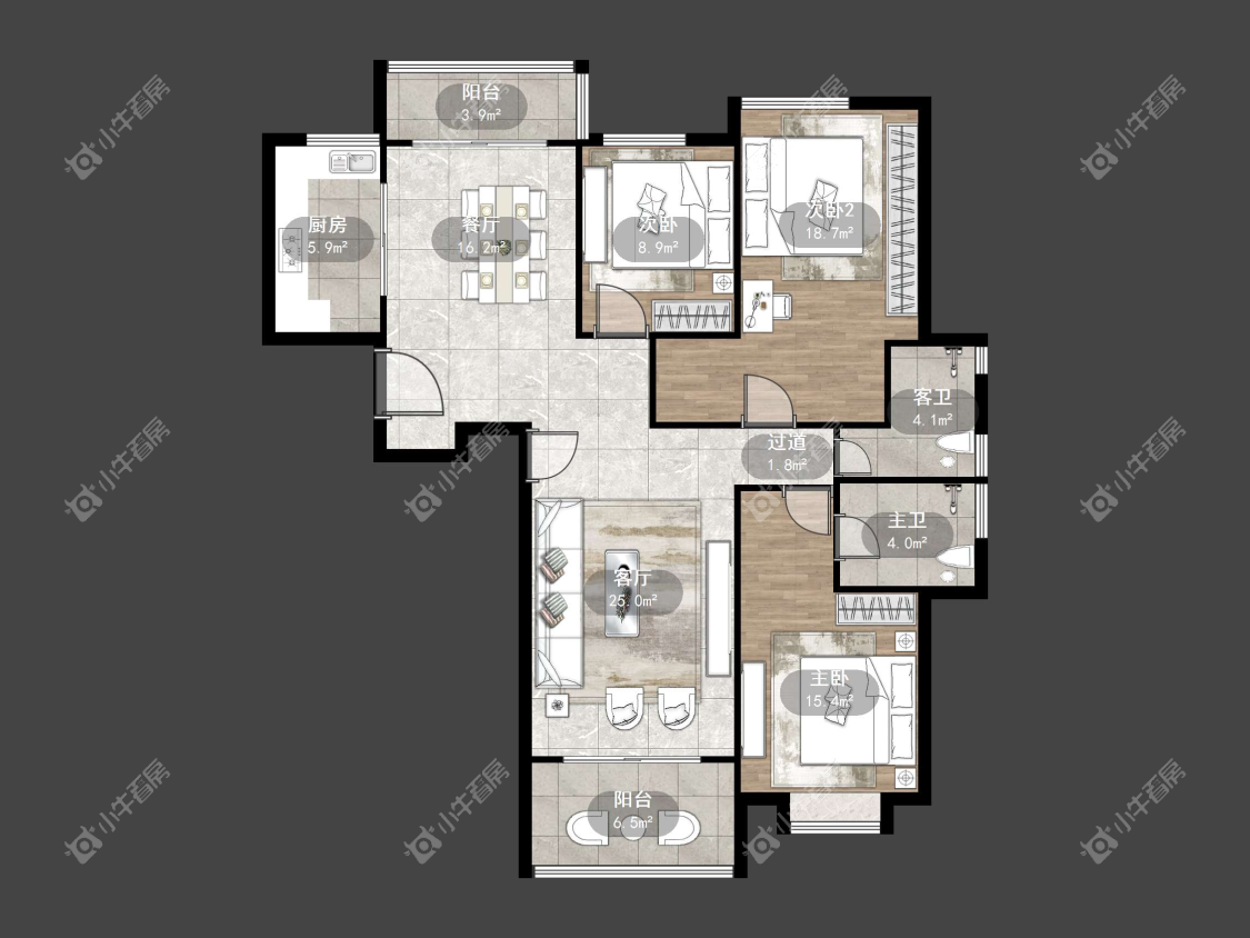 镇江凤凰国际在售二手房源户型图_小牛看房