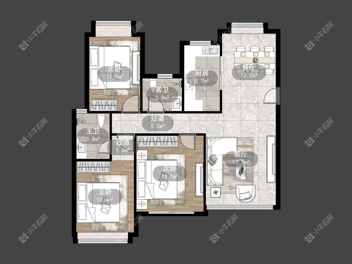 镇江爱家尚城在售二手房源户型图_小牛看房