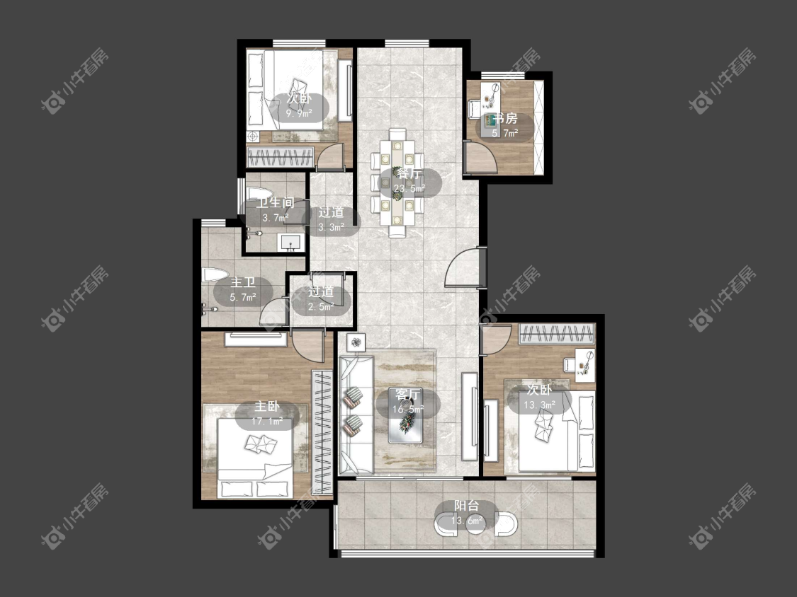 镇江天怡天瑞宸在售二手房源户型图_小牛看房