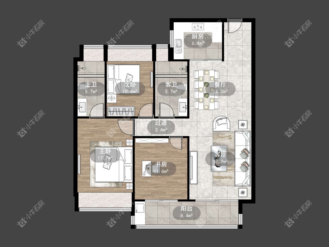 镇江碧桂园樾府在售二手房源户型图_小牛看房
