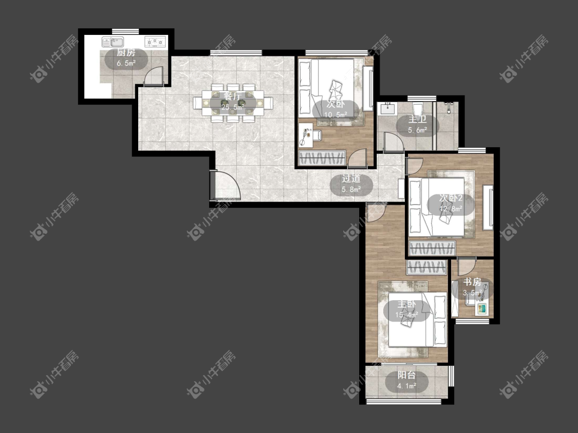 镇江东南新城在售二手房源户型图_小牛看房