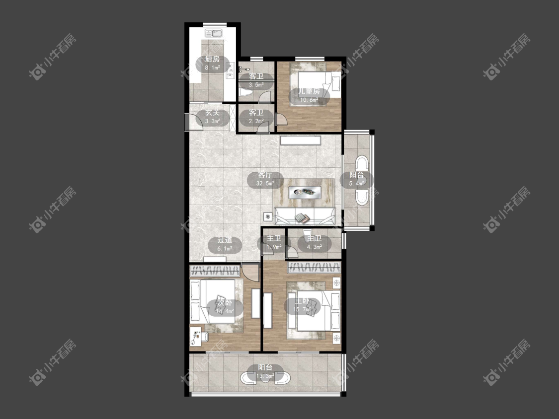 镇江万善上院在售二手房源户型图_小牛看房