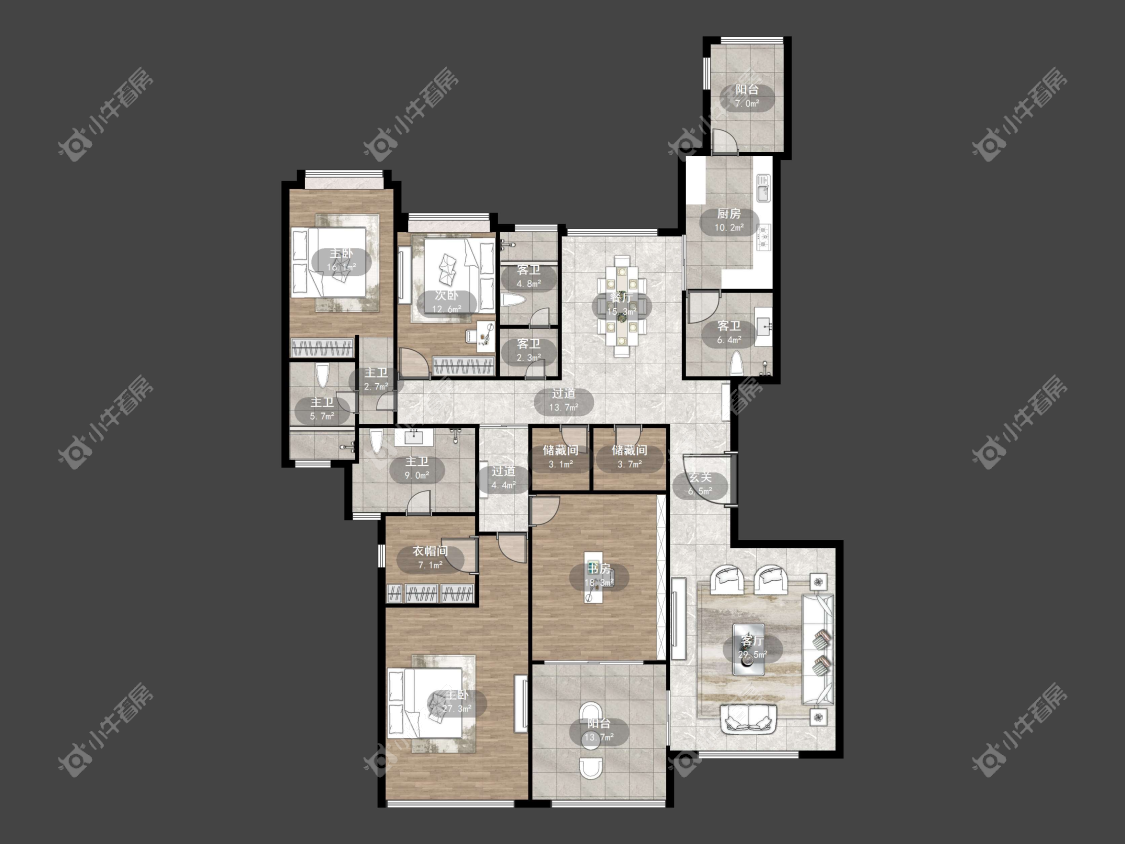 镇江恒大名都一期在售二手房源户型图_小牛看房