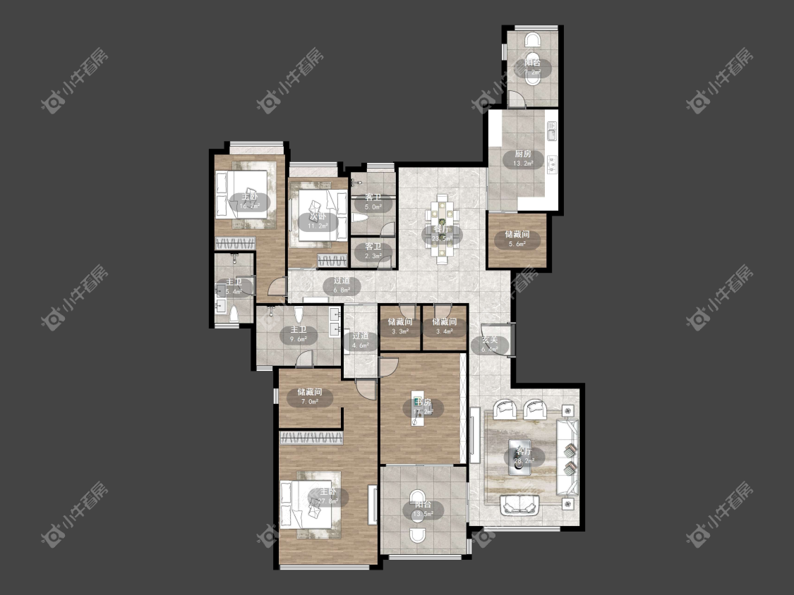 镇江恒大名都一期在售二手房源户型图_小牛看房