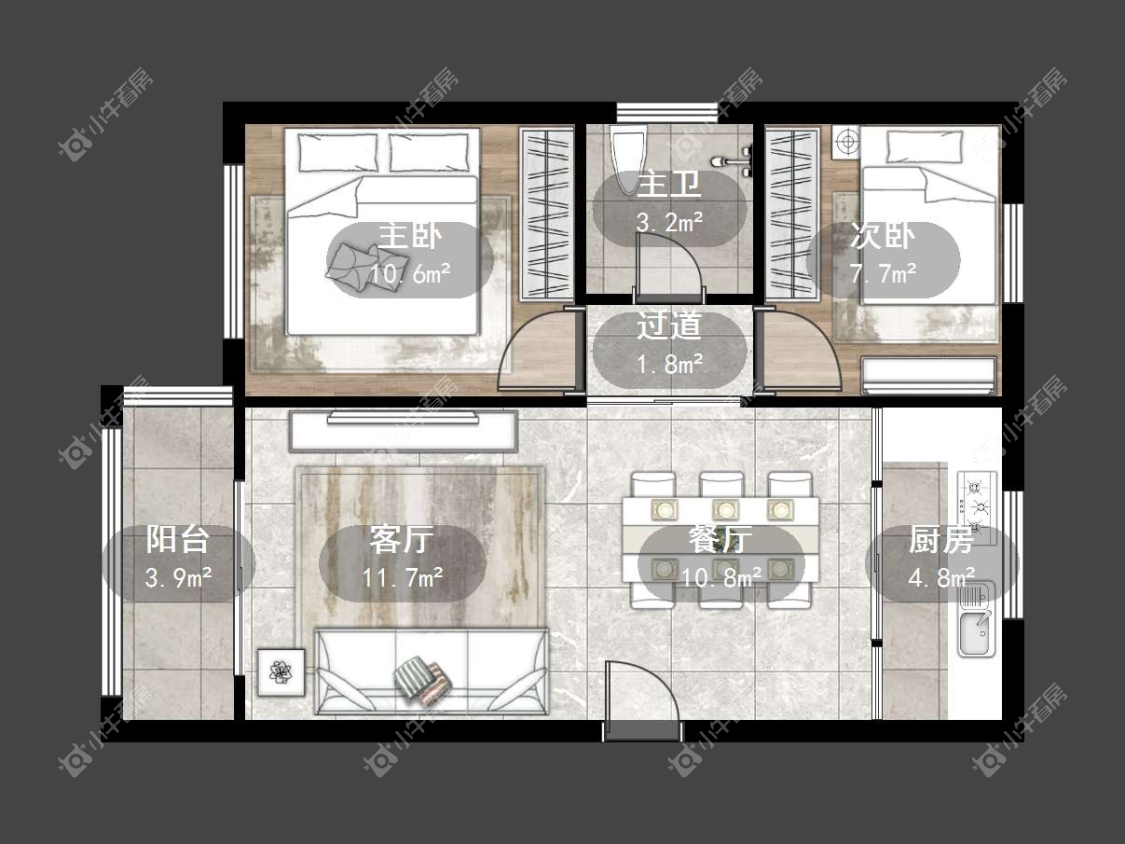 镇江迎宾花园（丹阳）在售二手房源户型图_小牛看房