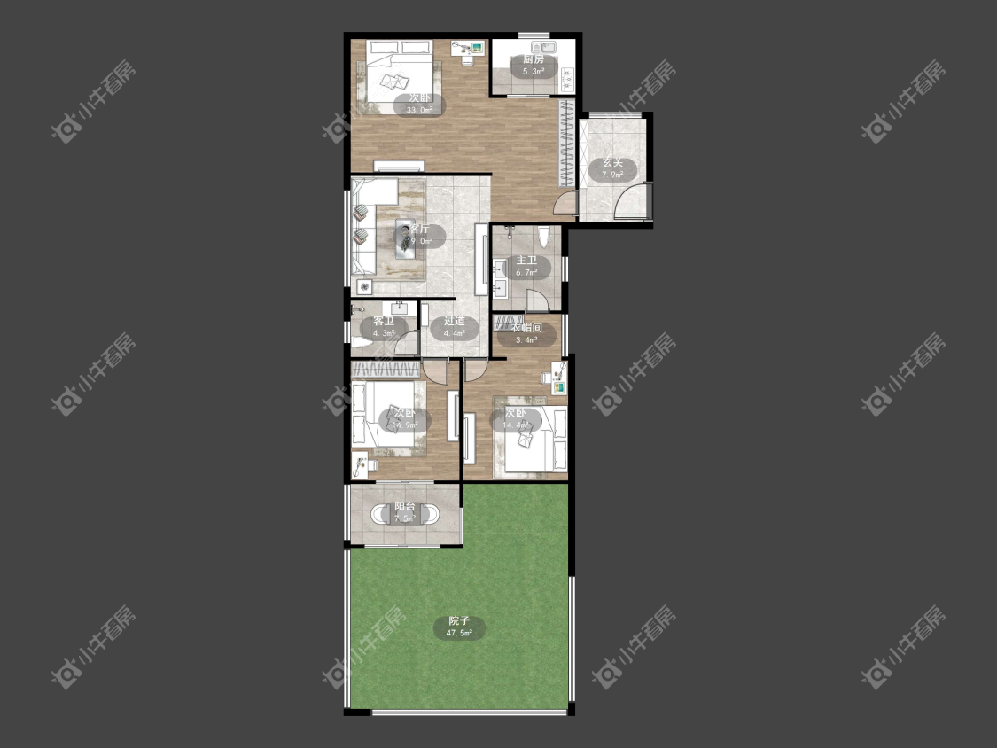 镇江嘉源首府在售二手房源户型图_小牛看房