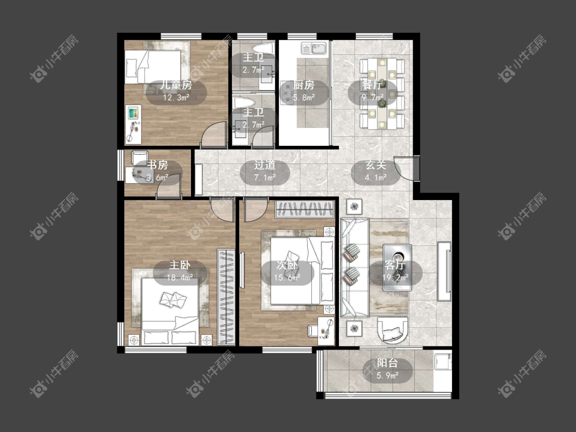 镇江新世纪花园（丹阳）在售二手房源户型图_小牛看房