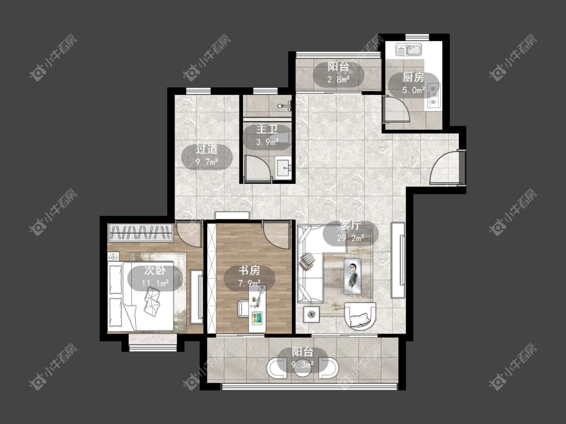镇江爱家尚城在售二手房源户型图_小牛看房