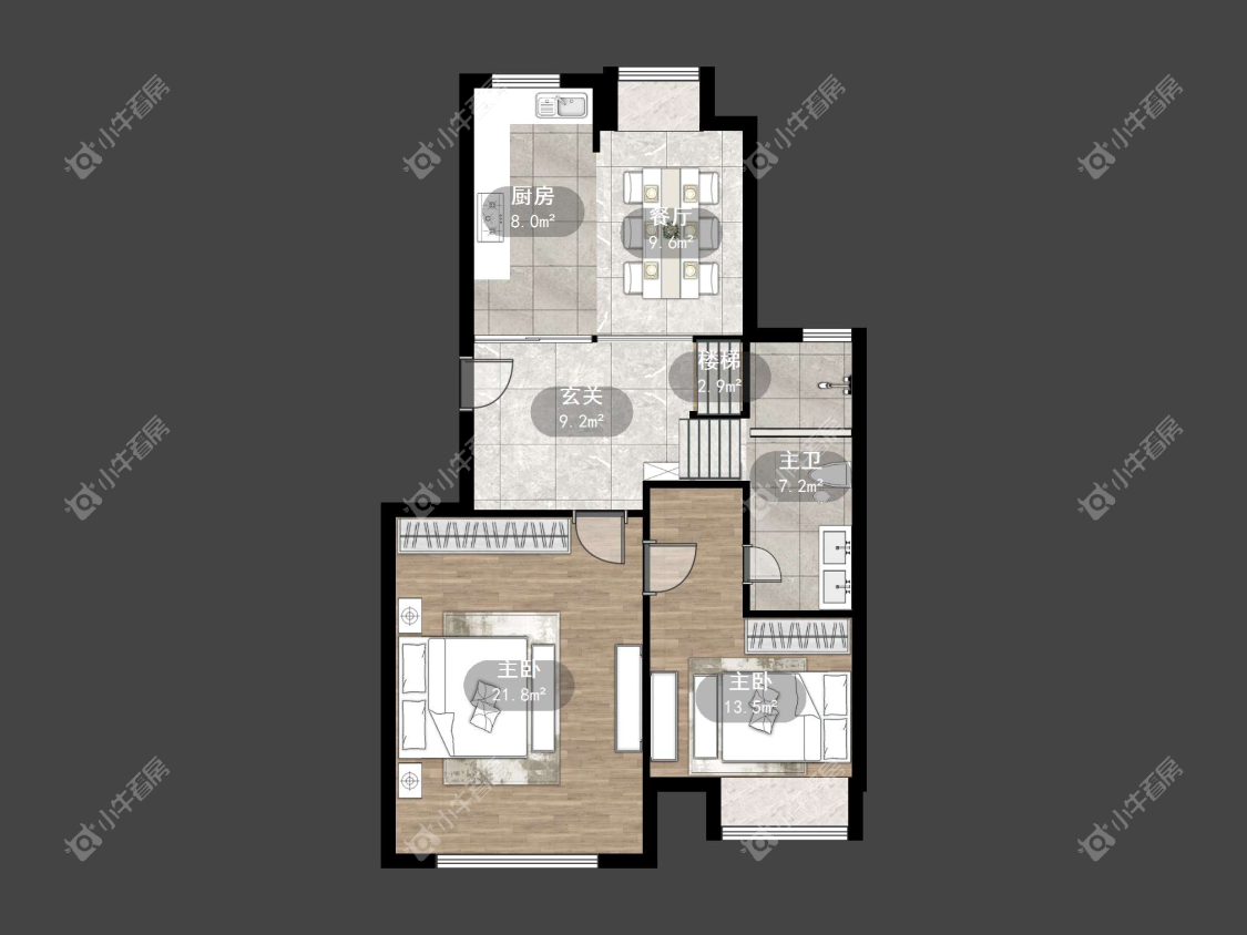 镇江澳都花城在售二手房源户型图_小牛看房