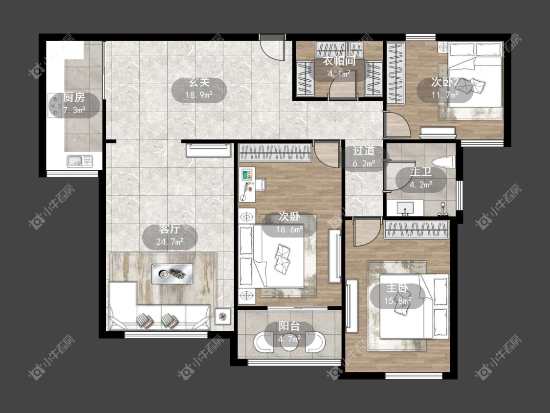 镇江江南人家在售二手房源户型图_小牛看房