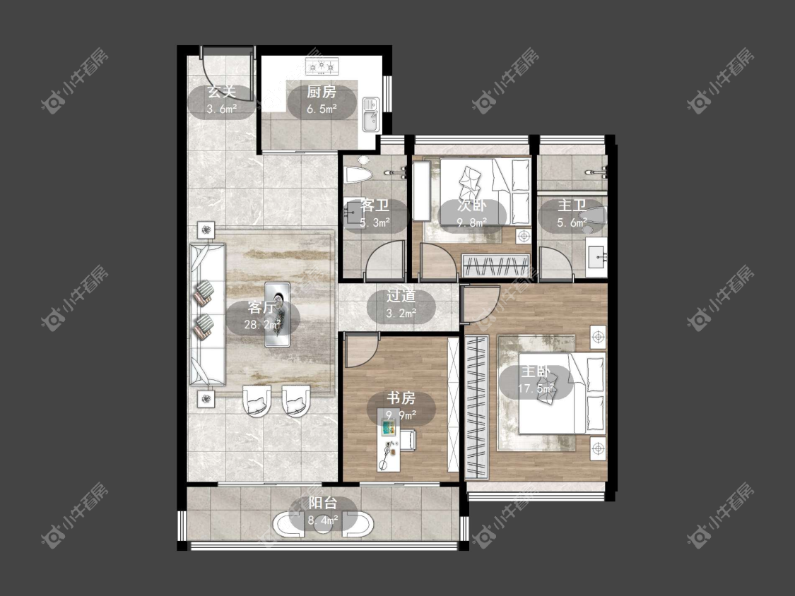 镇江碧桂园樾府在售二手房源户型图_小牛看房