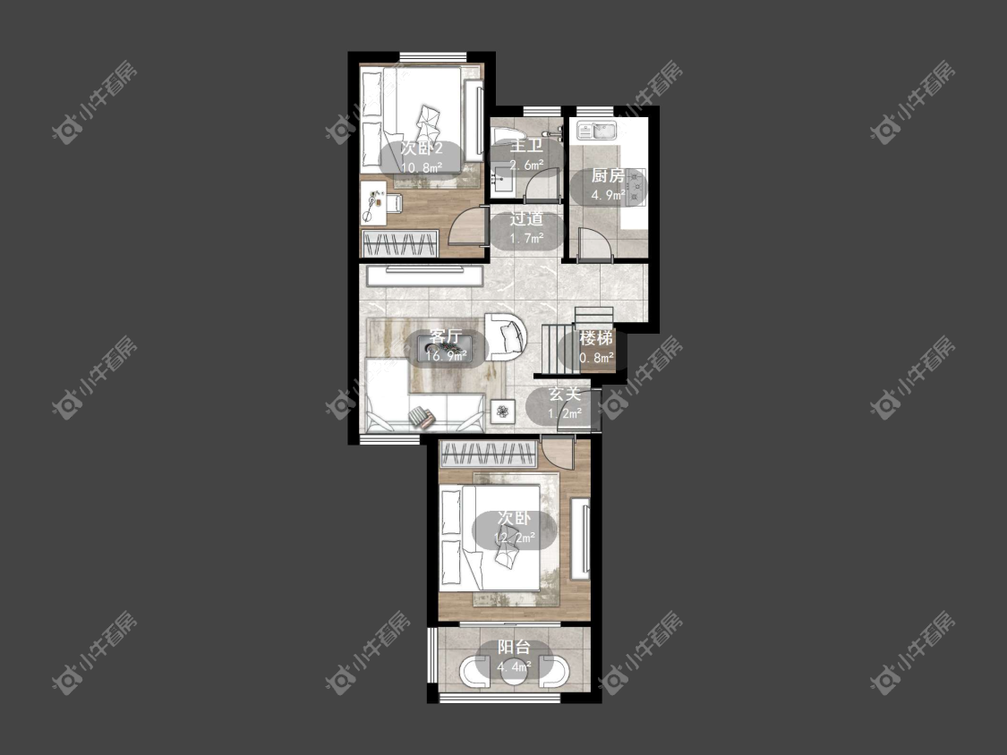 镇江新新家园在售二手房源户型图_小牛看房