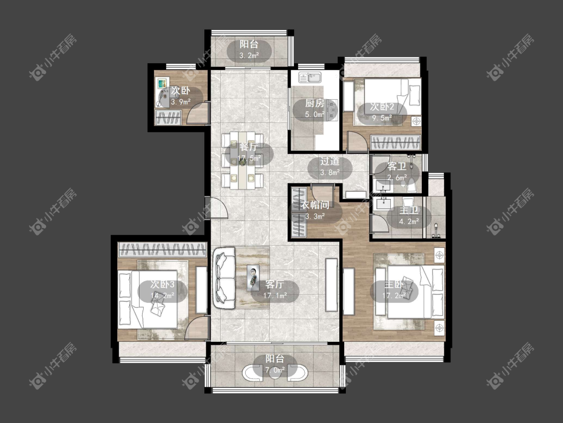 镇江碧桂园樾府在售二手房源户型图_小牛看房