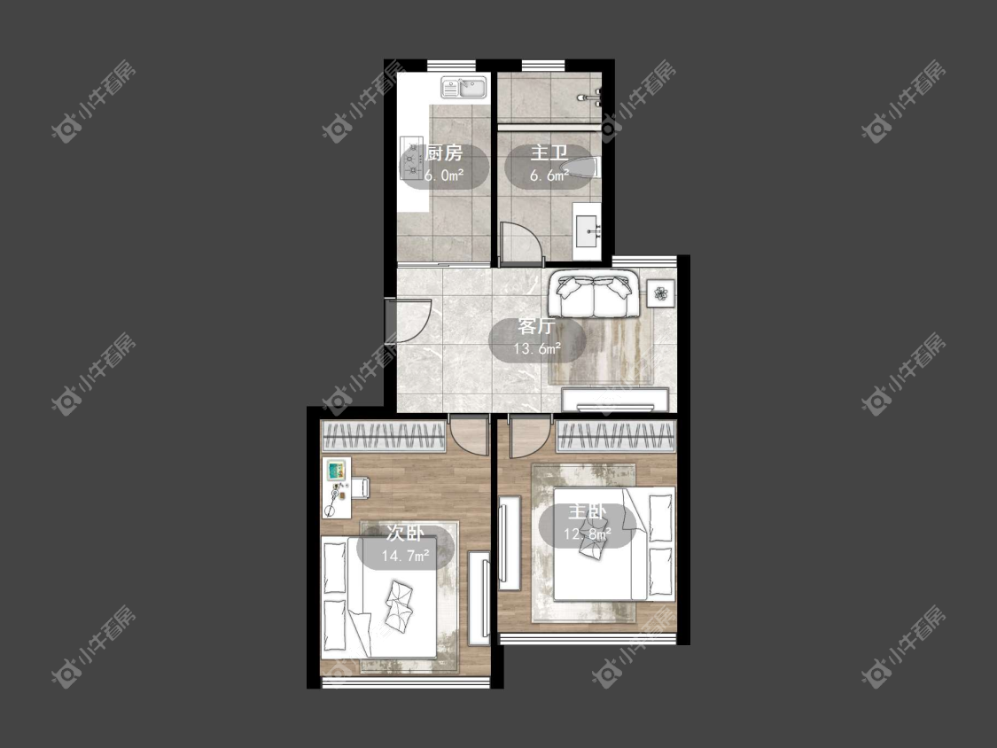 镇江丹金路建材弄在售二手房源户型图_小牛看房