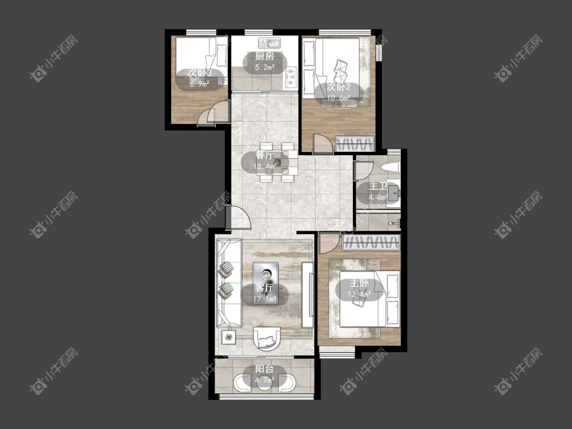 镇江风雅尚都在售二手房源户型图_小牛看房