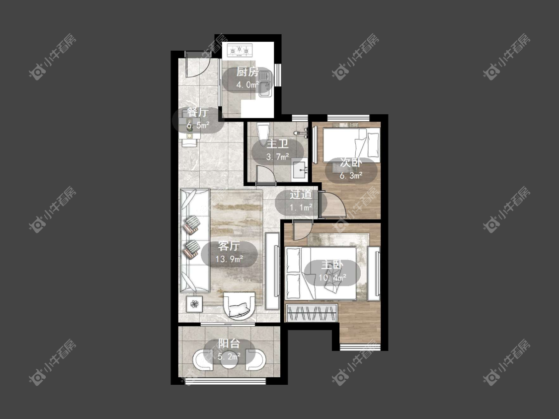 镇江国信宜和在售二手房源户型图_小牛看房