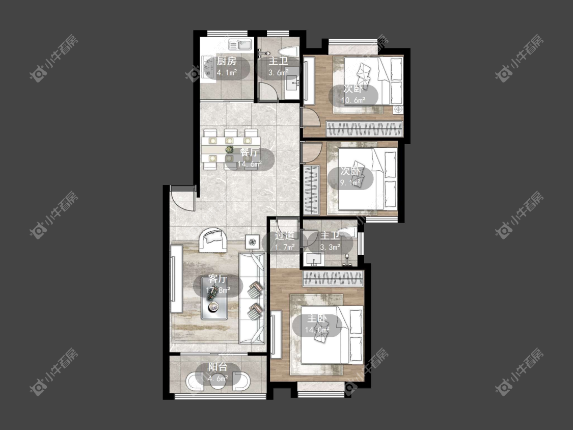 镇江东方嘉园在售二手房源户型图_小牛看房